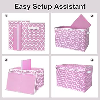 Amazon.com: homyfort Toy Box for Girls, Kids - Large Toy